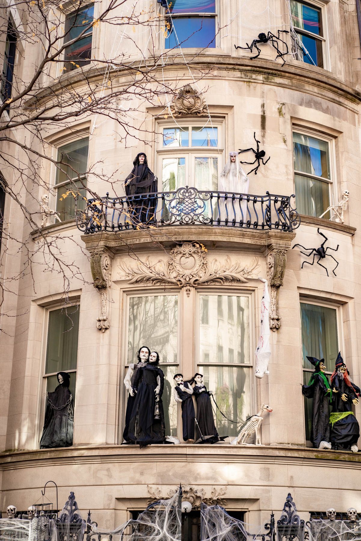Most decorated brownstones on the Upper East Side during halloween