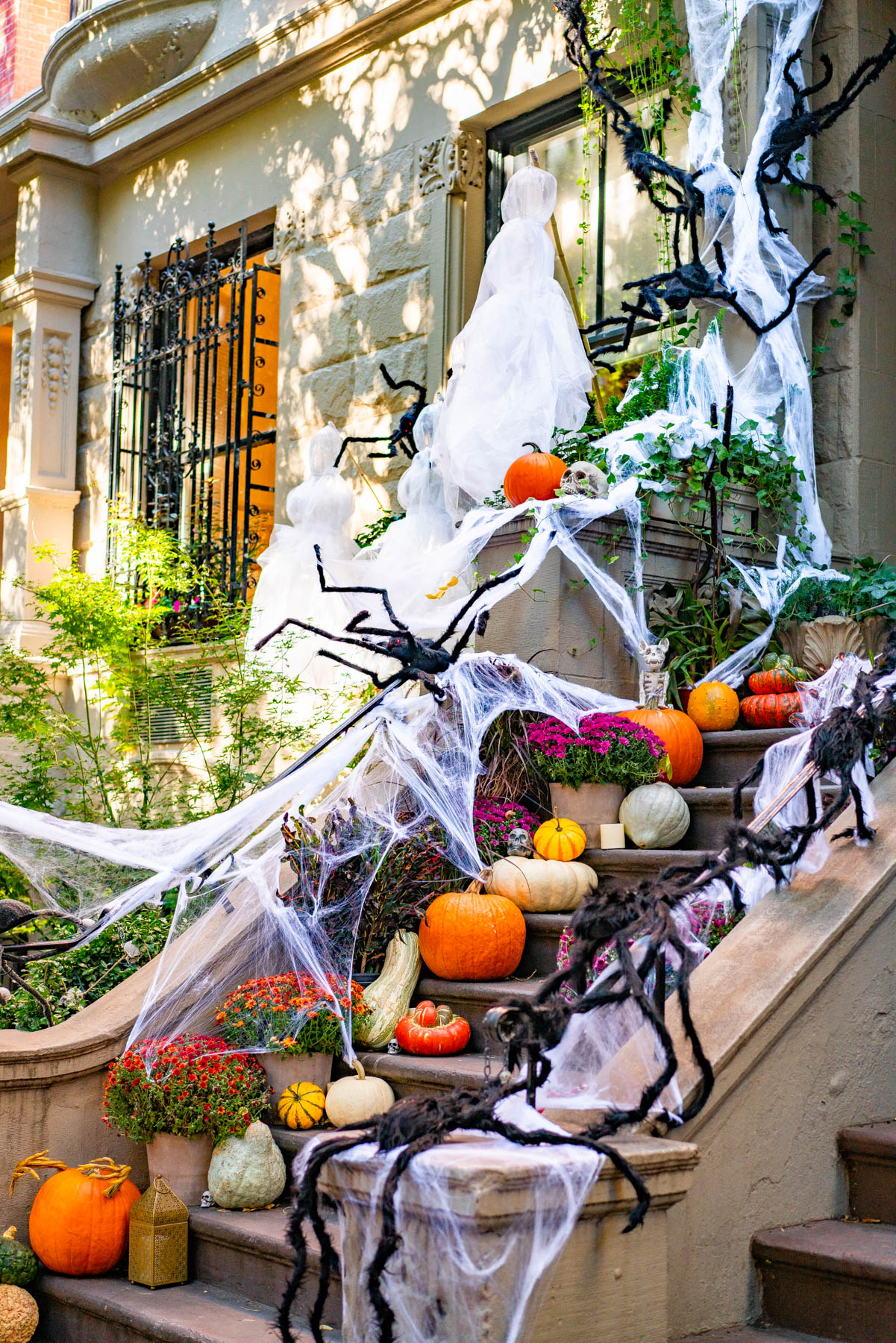 Halloween decorations Upper West Side New York City
