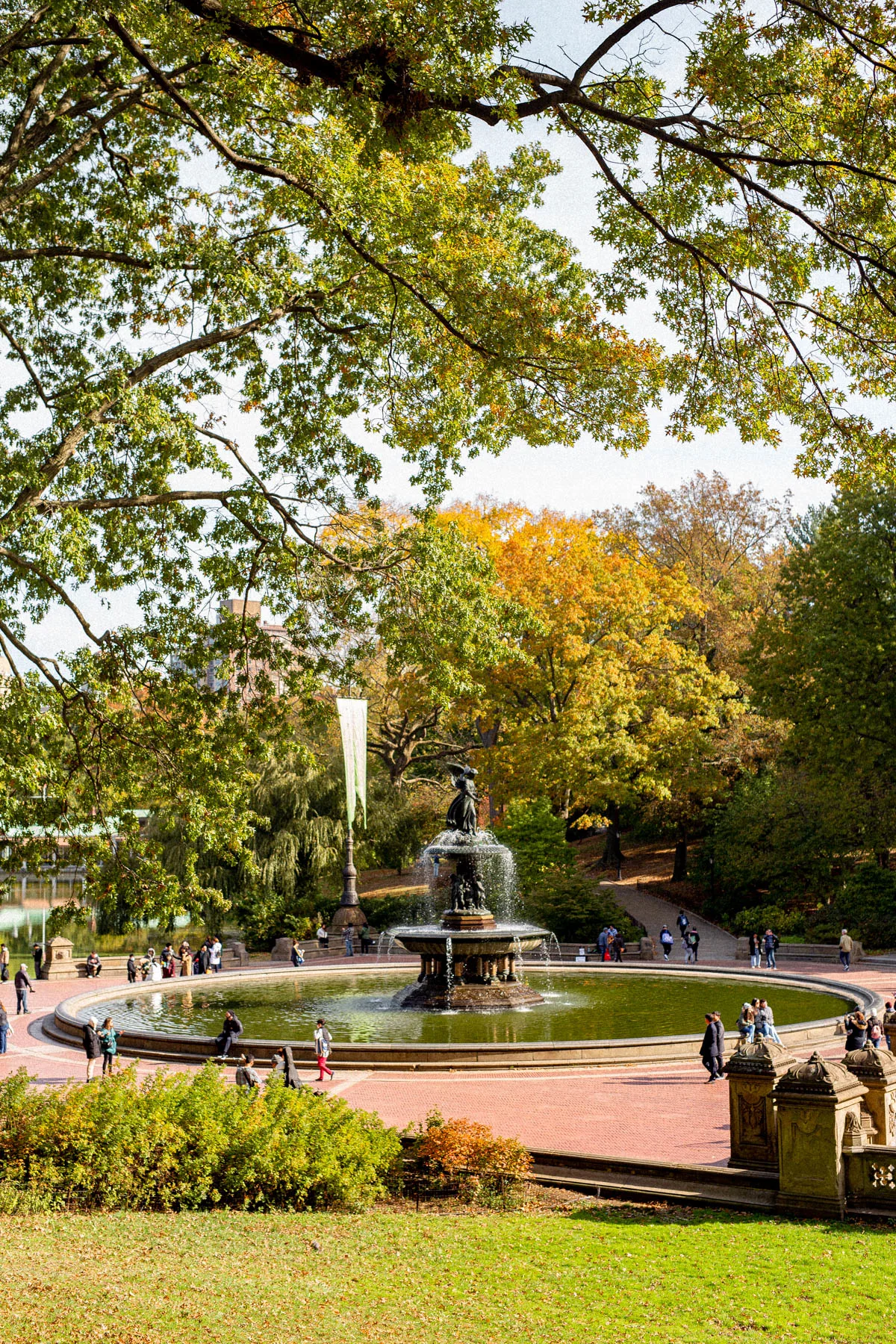 Bethesda Fountain Central Park fall, 3 days NYC