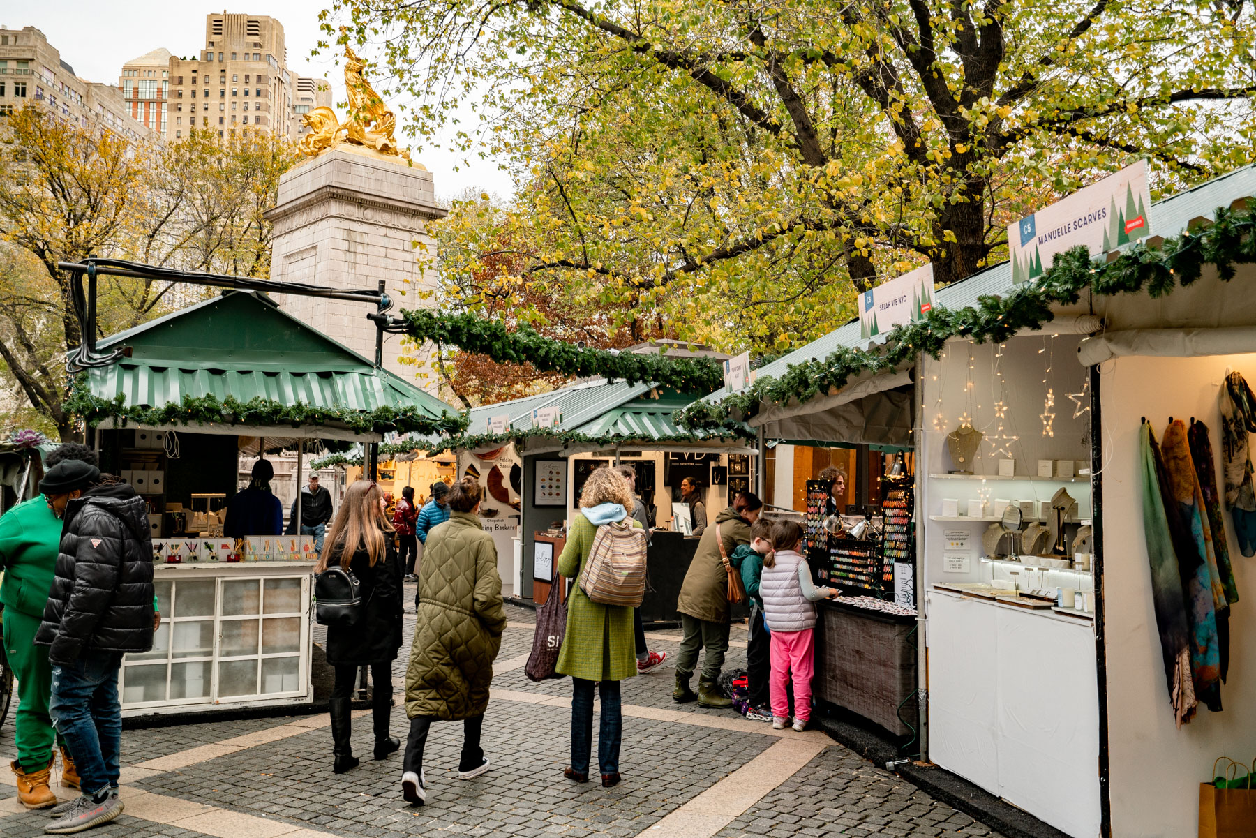 Best holiday Markets NYC, Columbus Circle