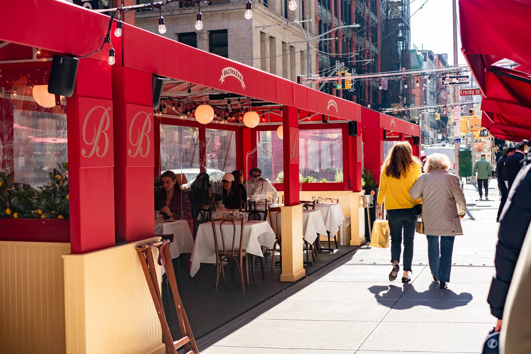 Best Restaurants with heated outdoor dining in New York City, Balthazar