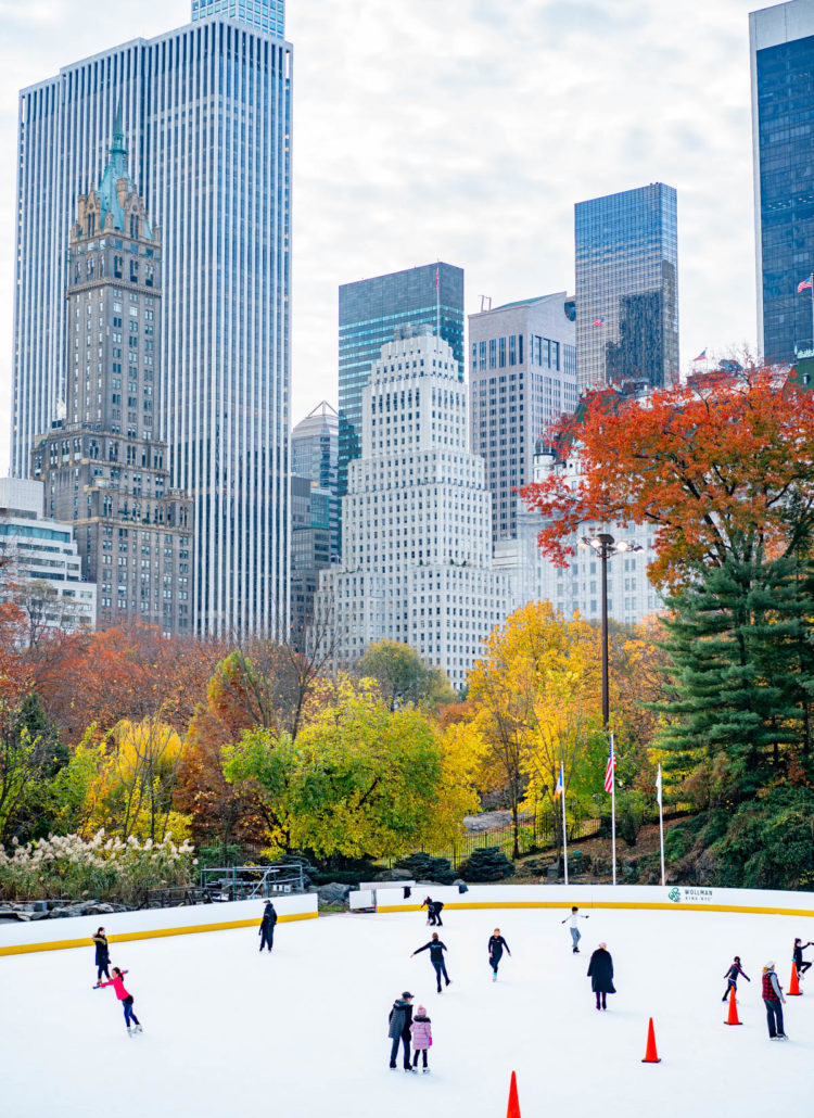 Ice skating in Central Park