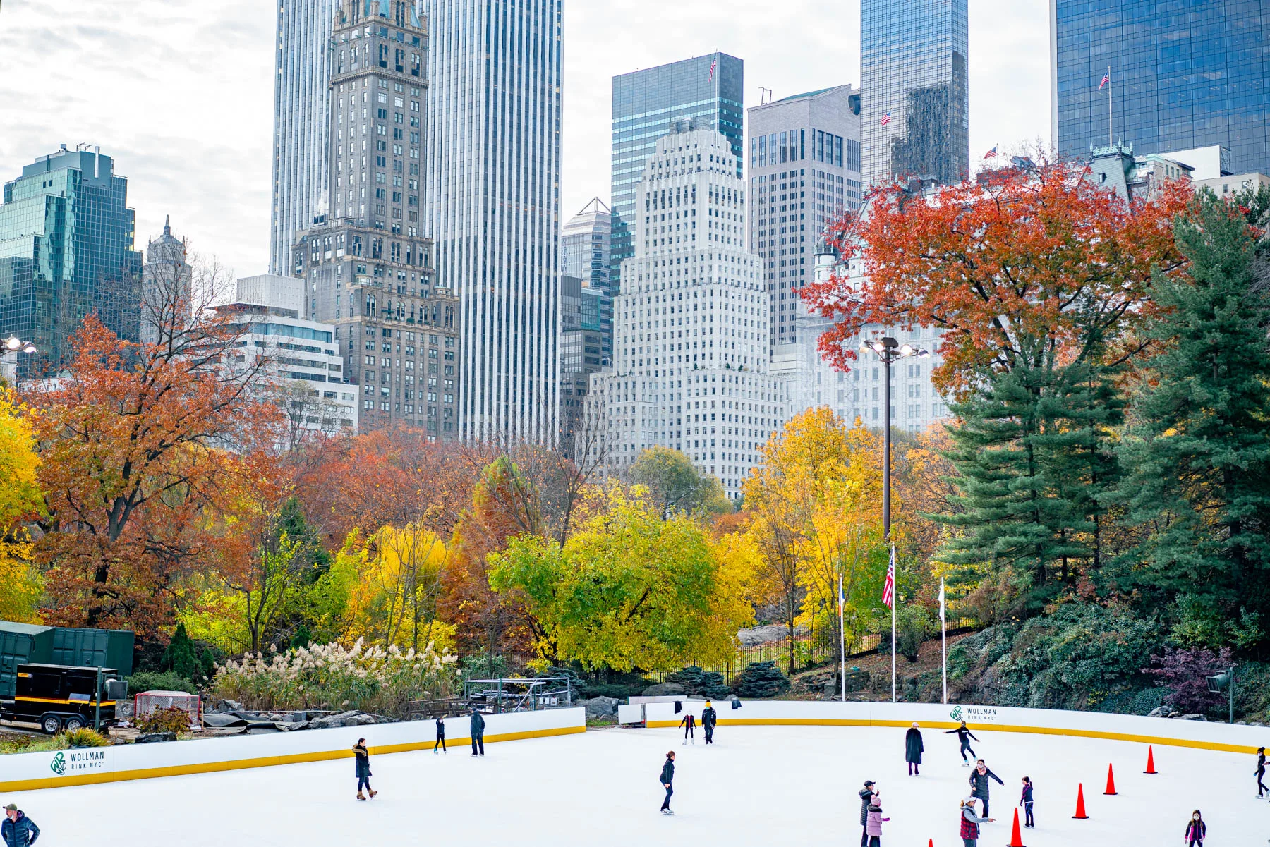 Ice skating in Central Park NYC