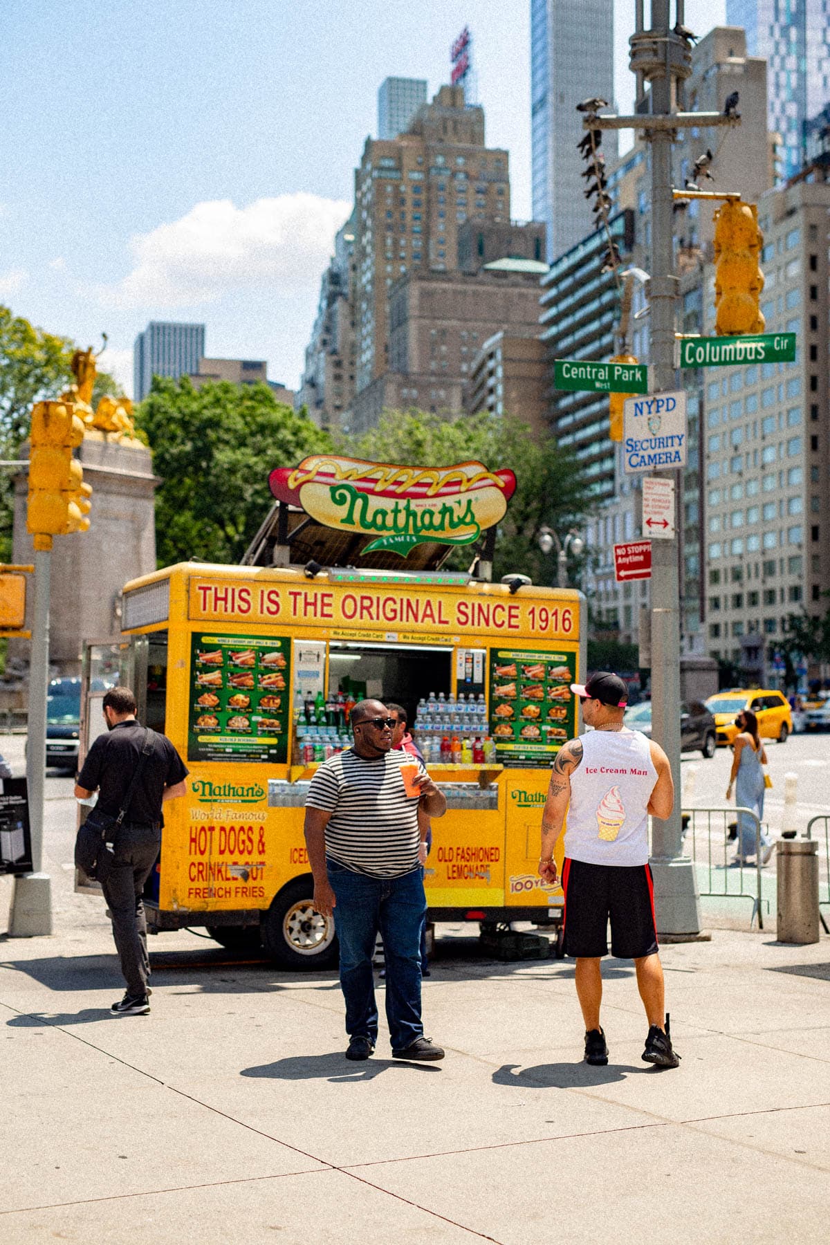 Best Street Food New York City, Nathan's Hot Dogs Columbus Circle