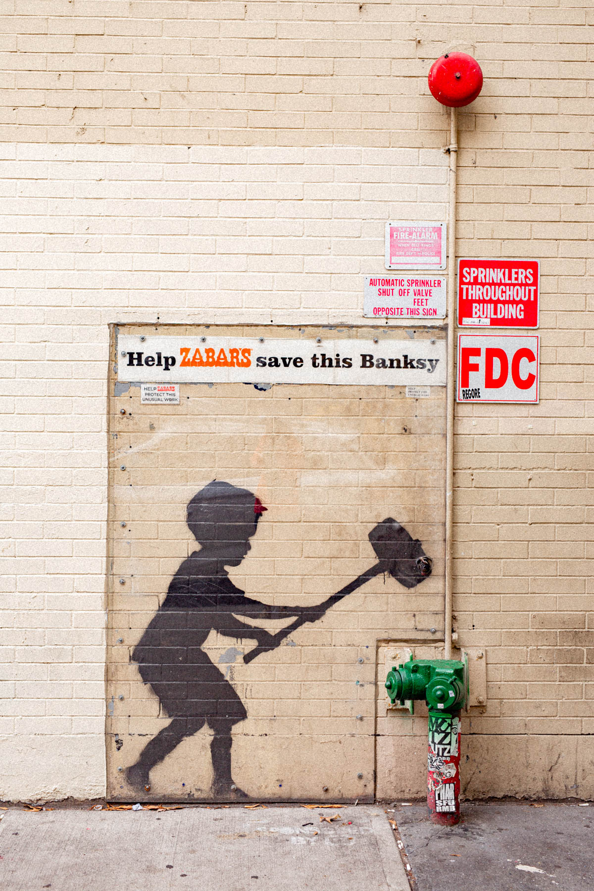 Banksy mural Upper West Side