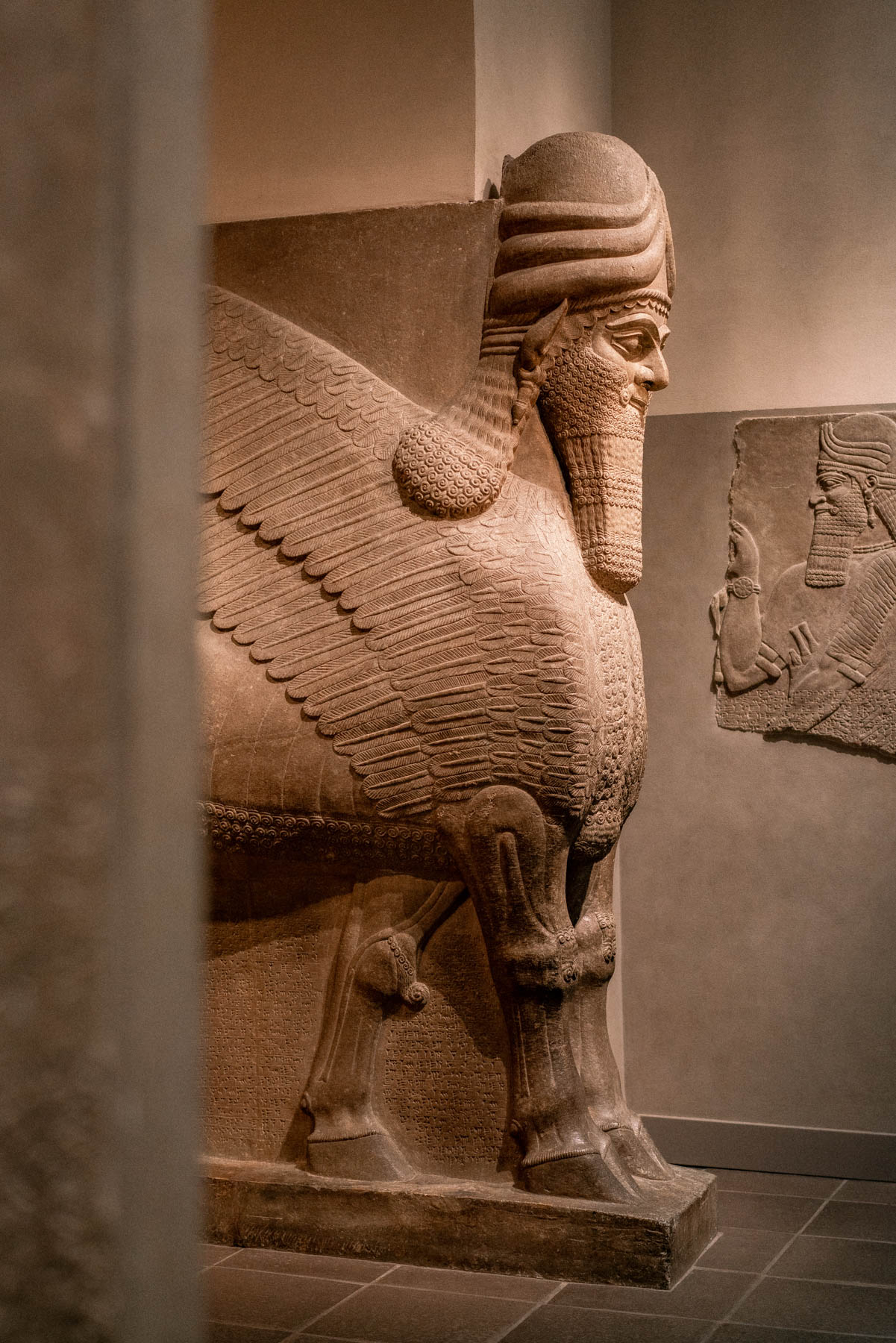 Human-Headed Winged Lion at The Met