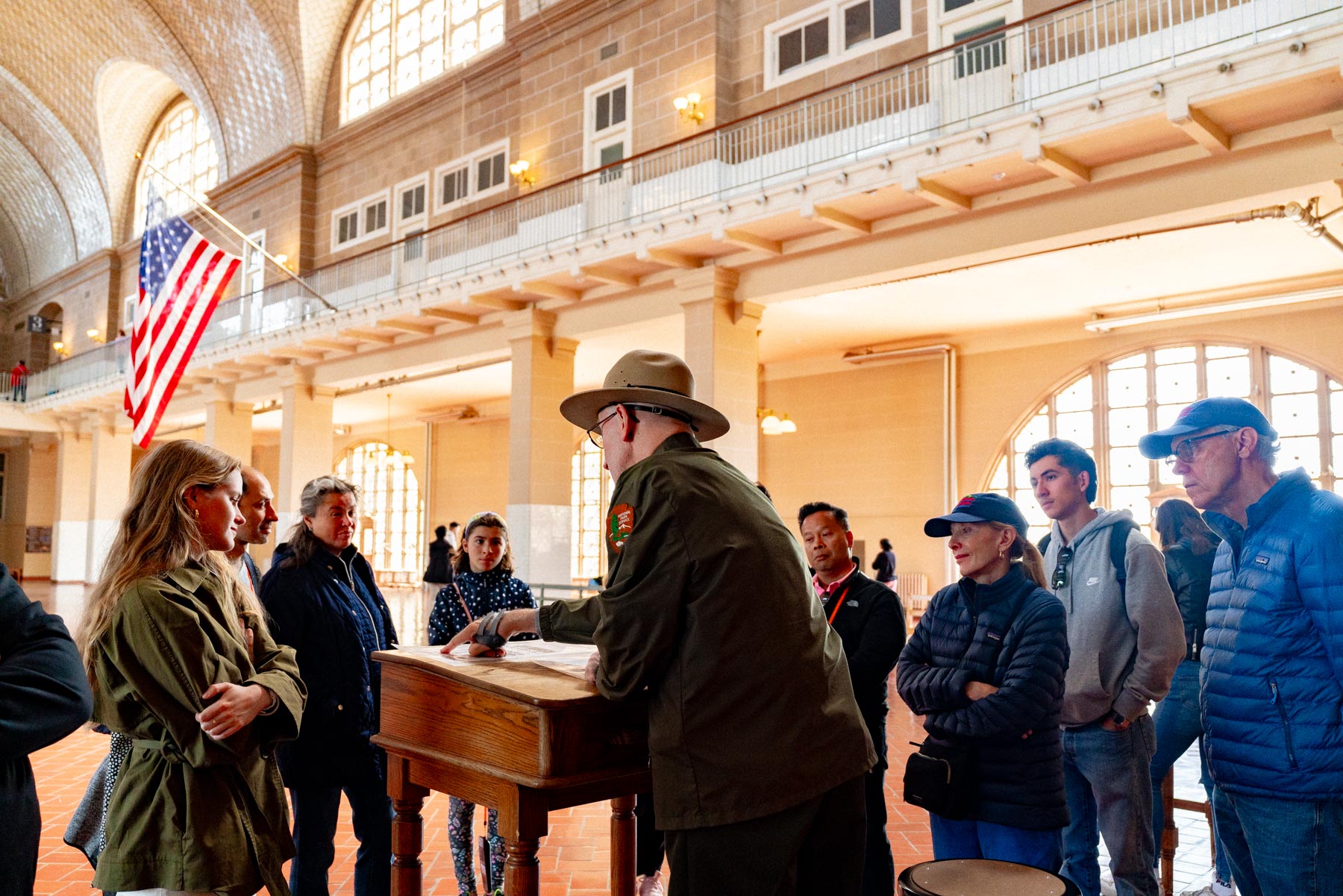 Ranger tour of the 
Ellis Island National Museum of Immigration
