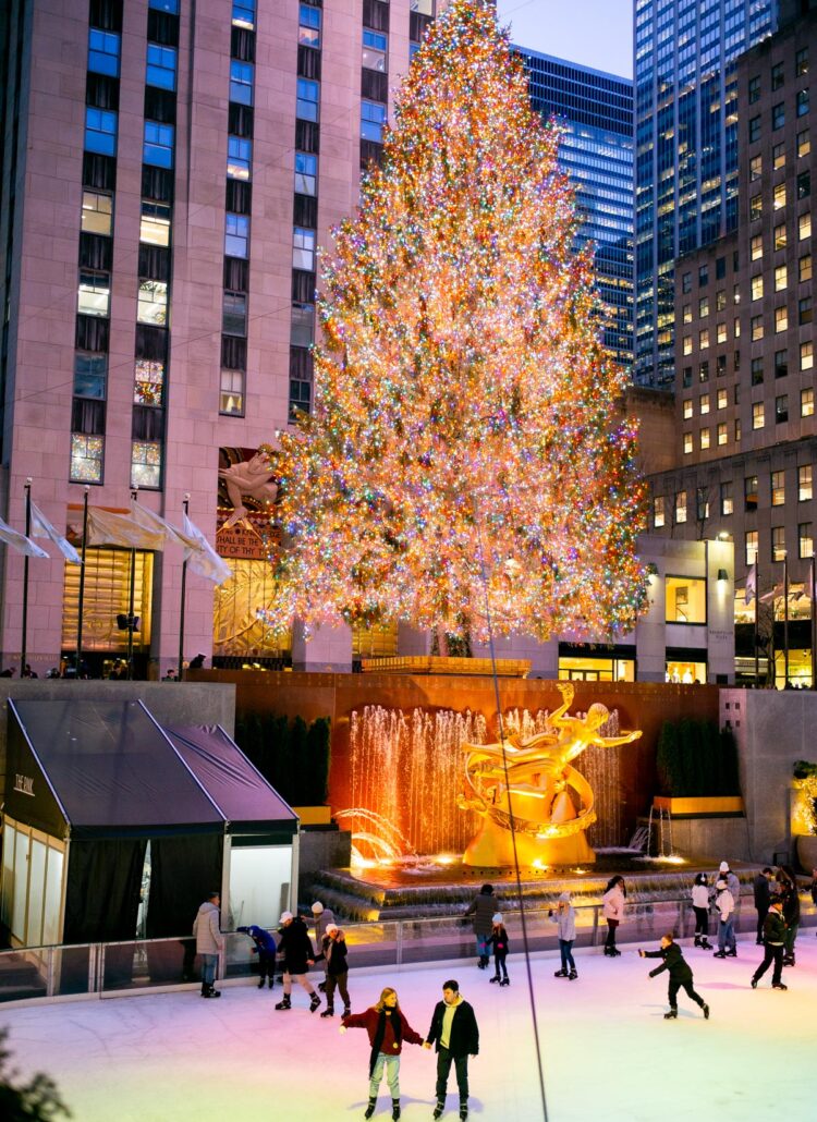 Rockefeller Ice Skating Rink and Christmas Tree