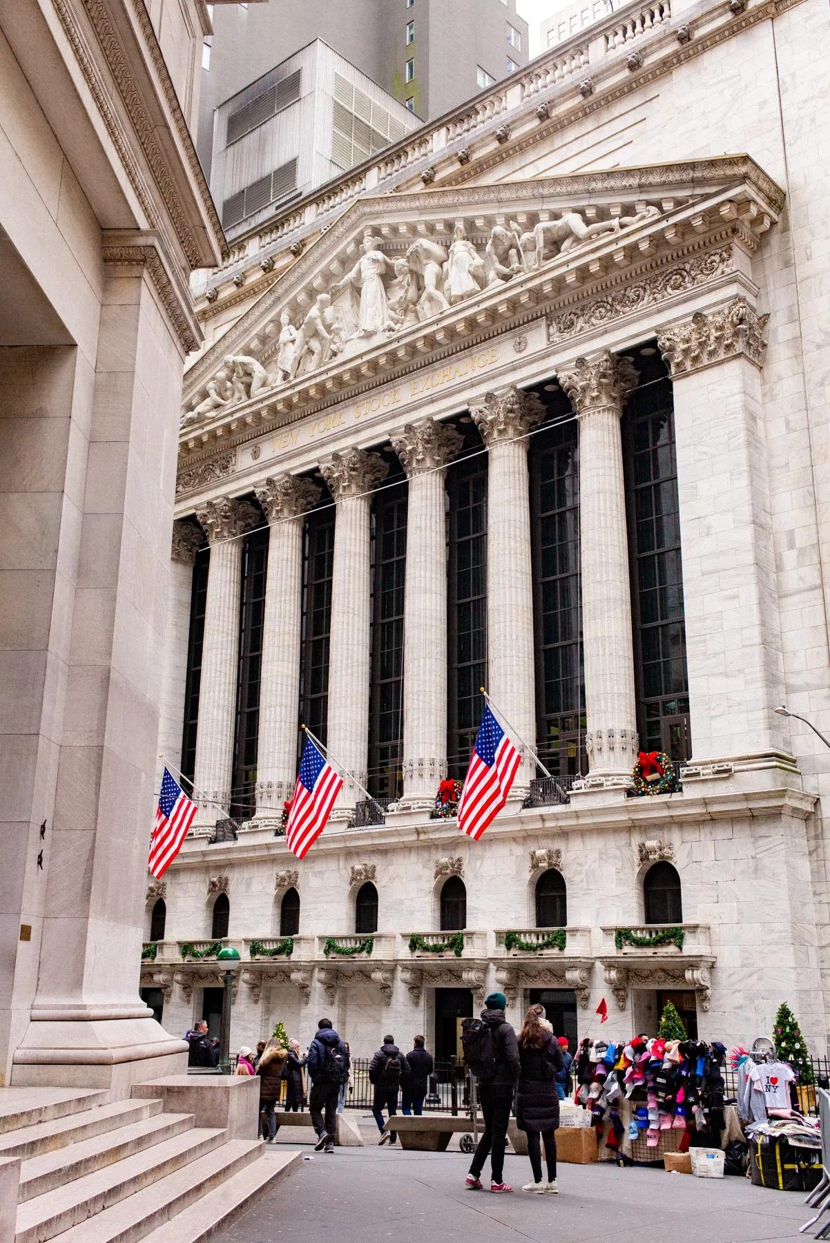 The New York Stock Exchange in the Financial District