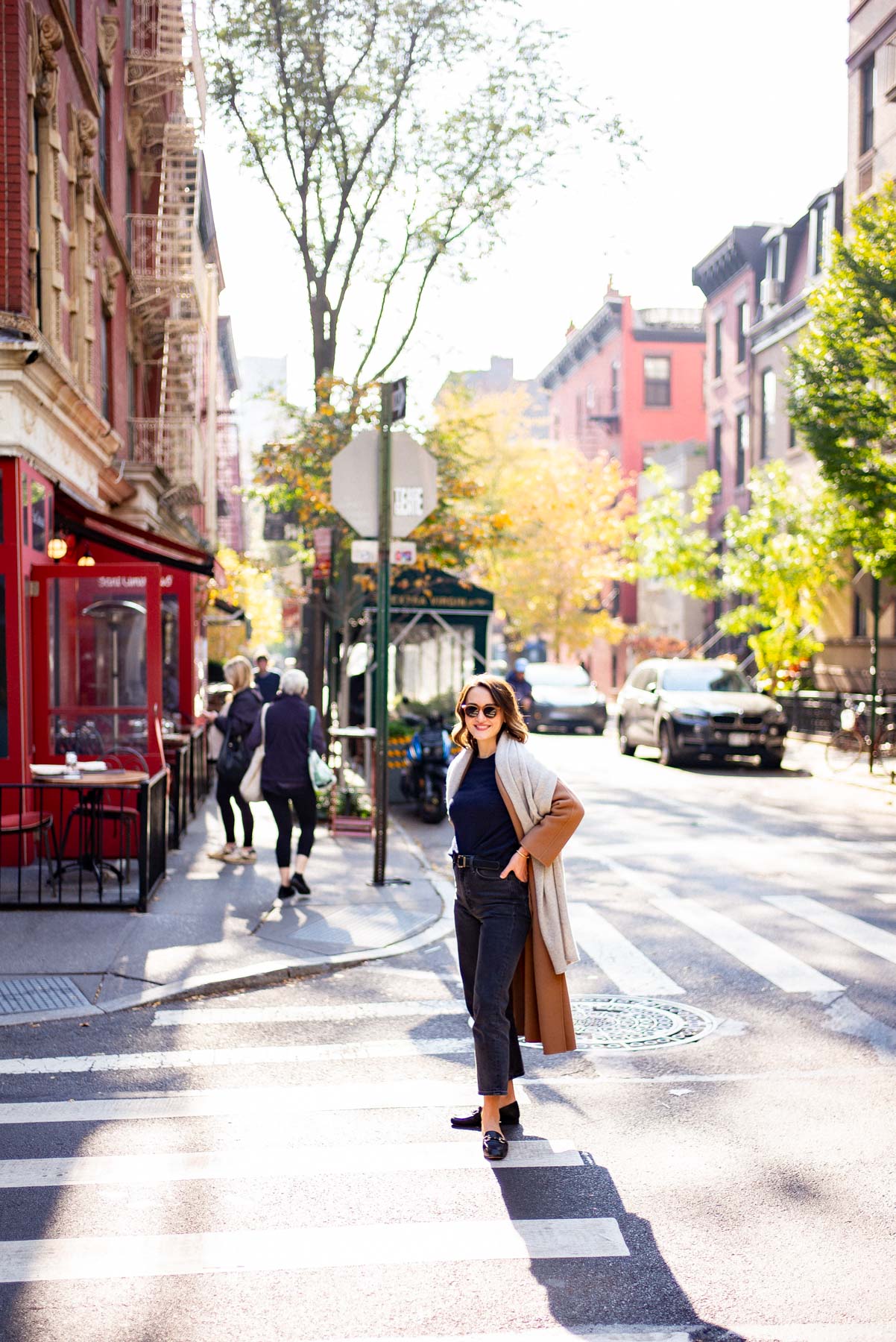 West Village in autumn outfit ideas