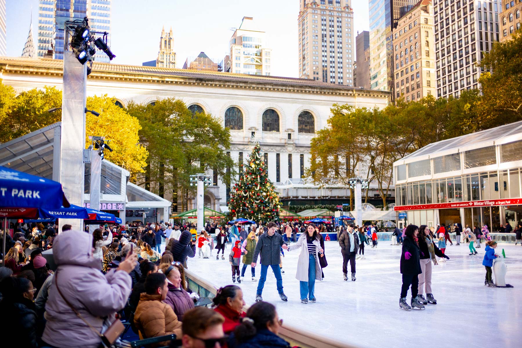 Bryant Park Winter Village, best things to do in NYC in December