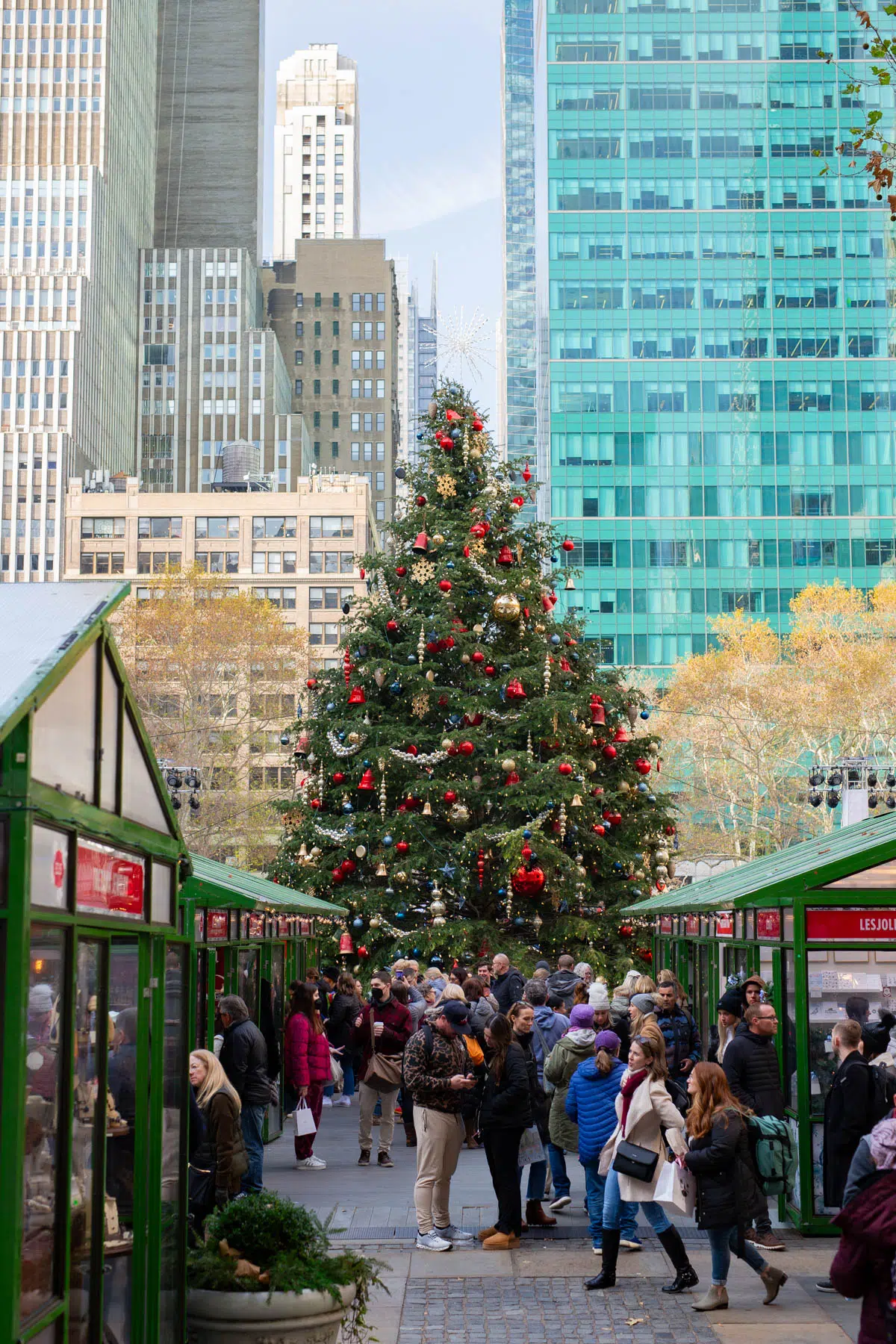 Christmas Tree at Bryant Park Winter Village, Best things to do winter NYC