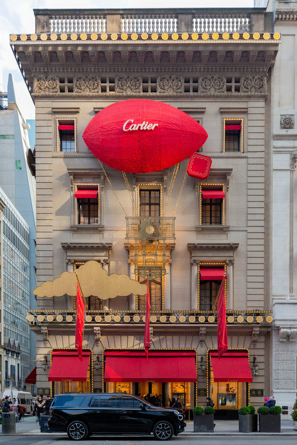 Cartier Christmas Decorations on Fifth Avenue