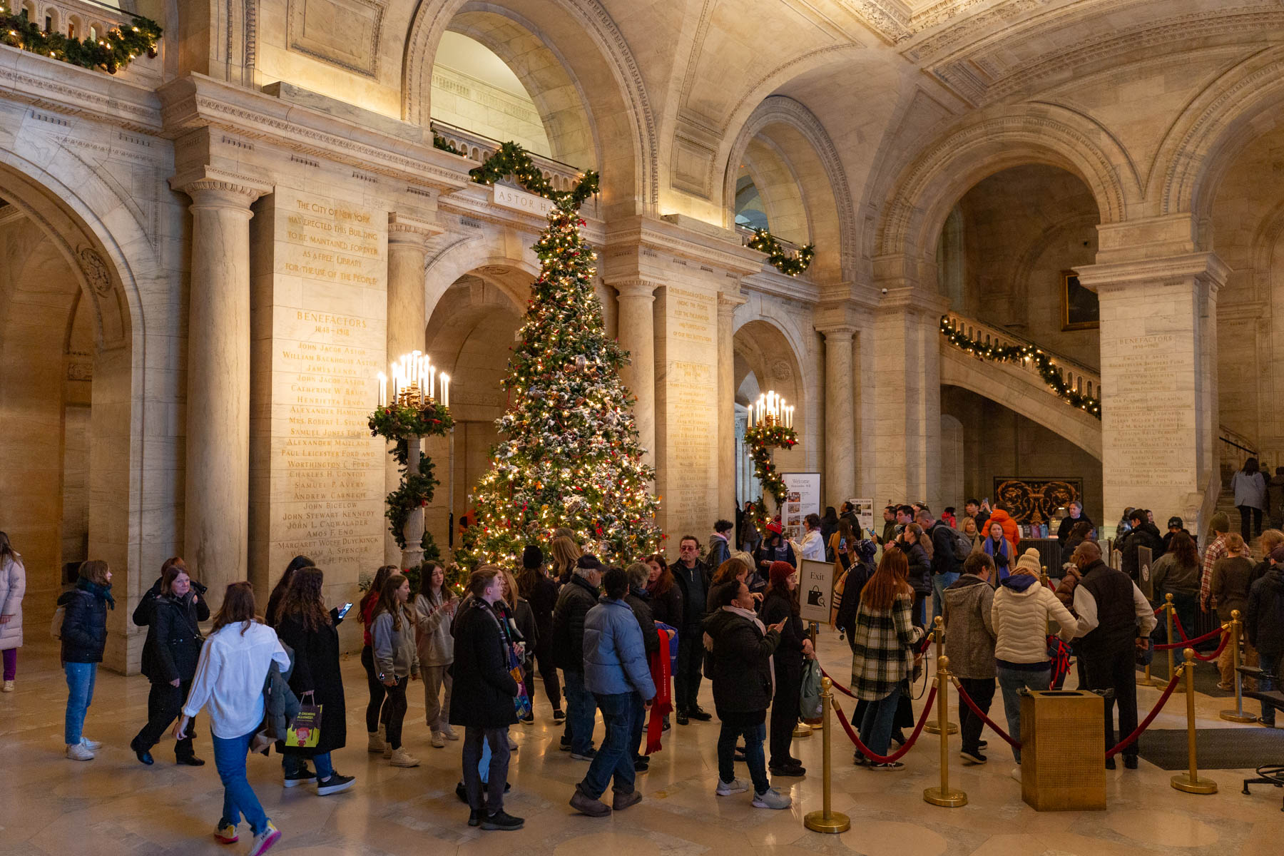 Christmas Tree at the New York Public Library