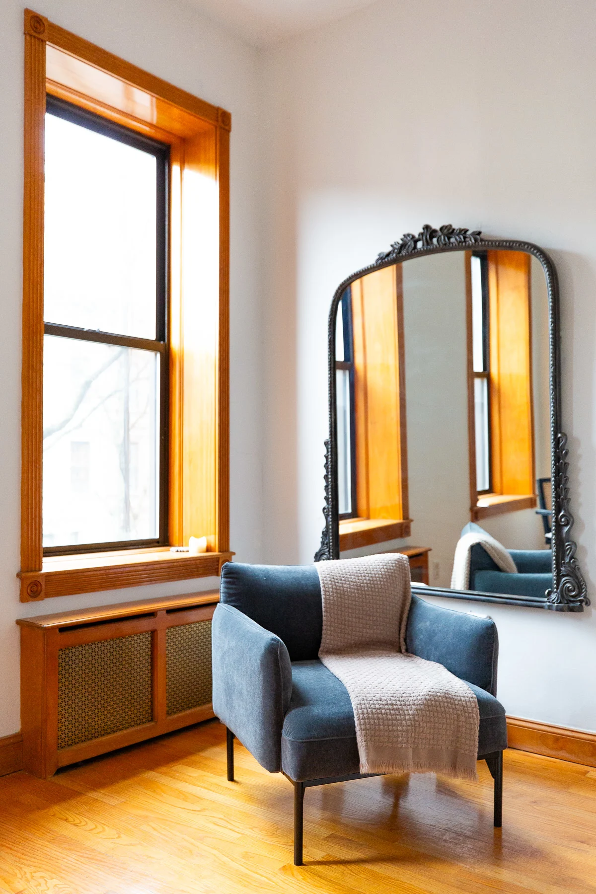 Anthropologie Mirror, How to Live in a small NYC Apartment