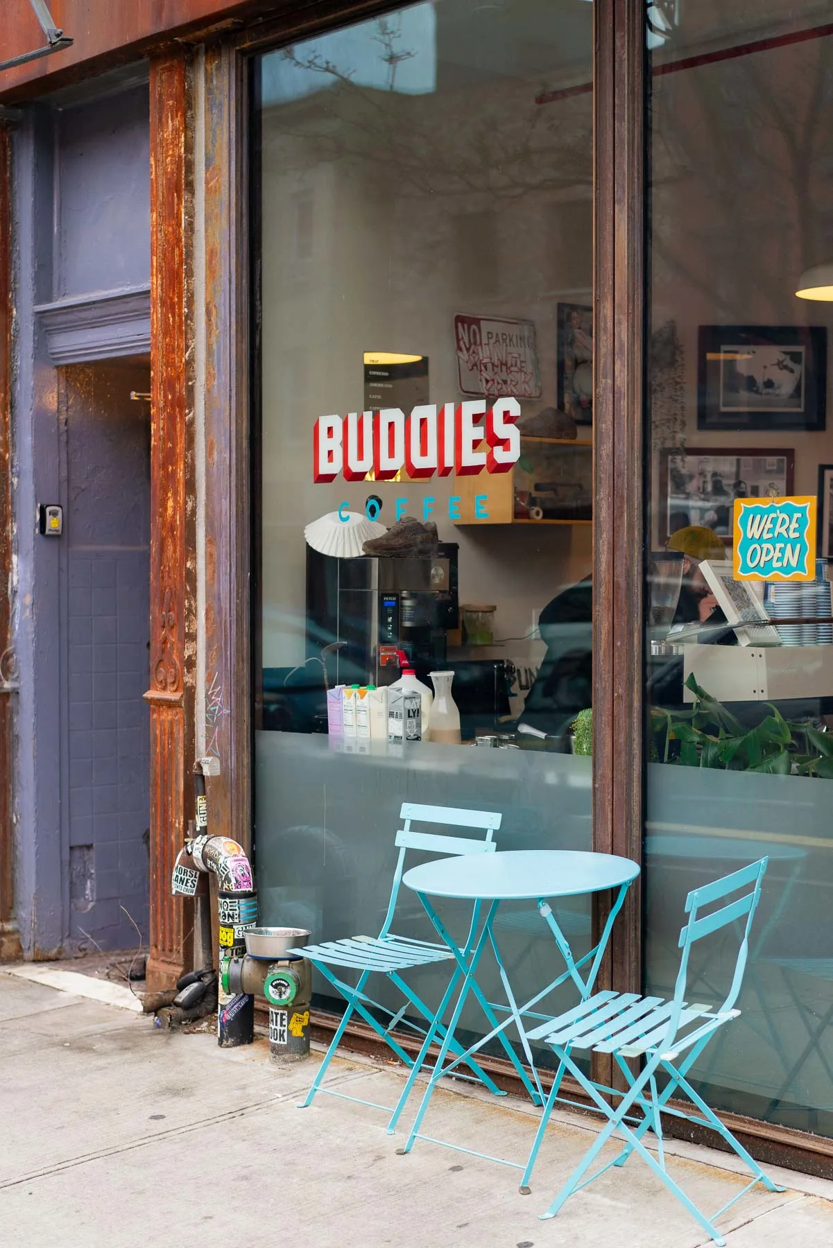 Buddies Coffee Shop in Williamsburg, Brooklyn