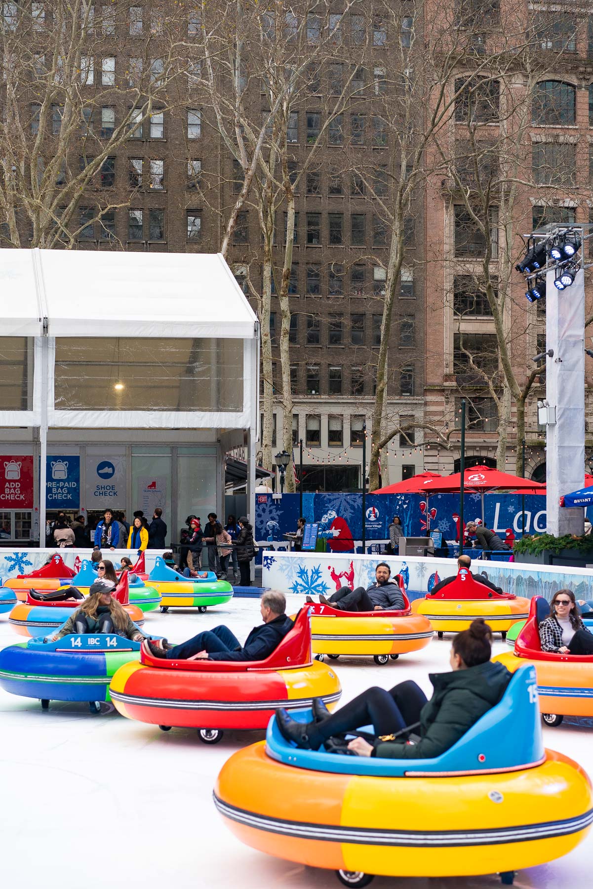 Bumper Cars at Bryant Park Winter Village, Things to do NYC in January
