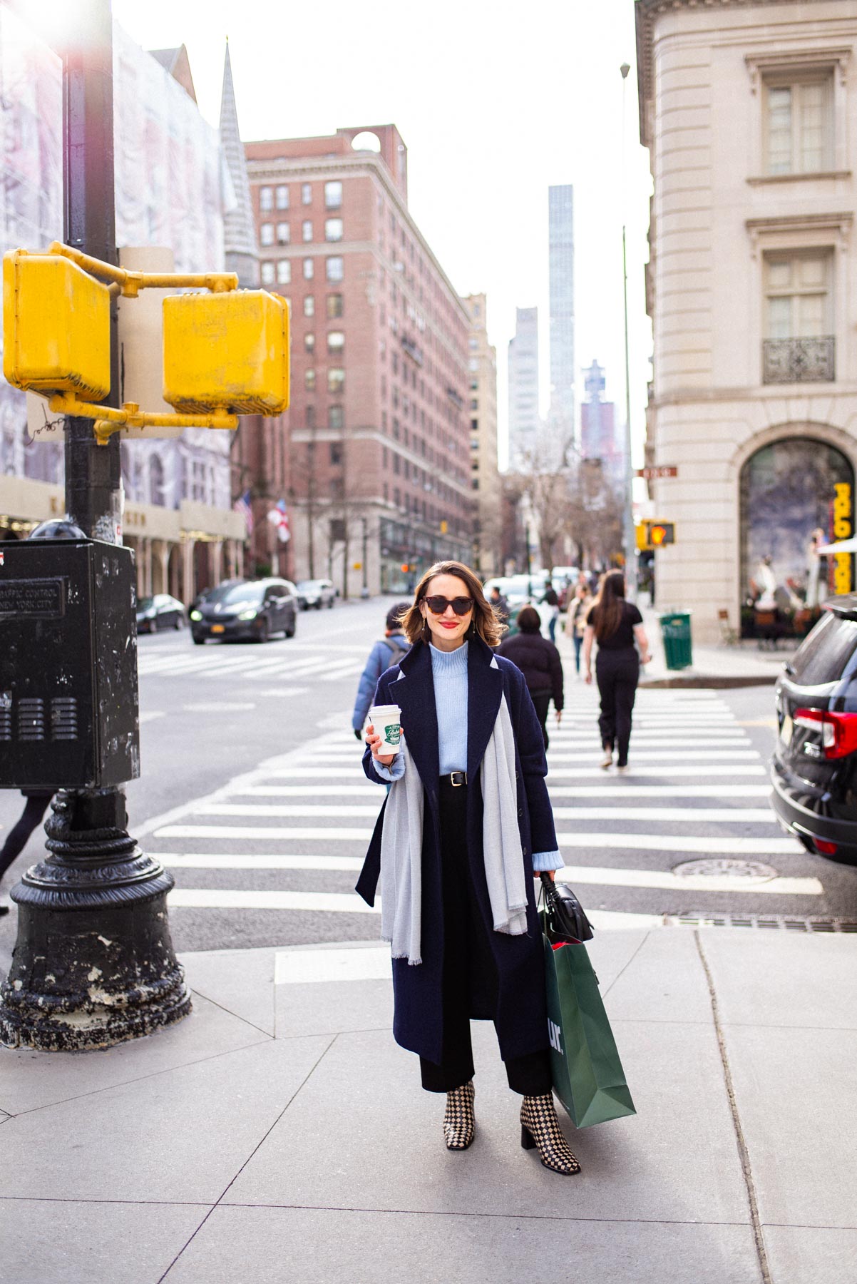 Shopping on Madison Ave in the Upper East Side, NYC winter outfit ideas