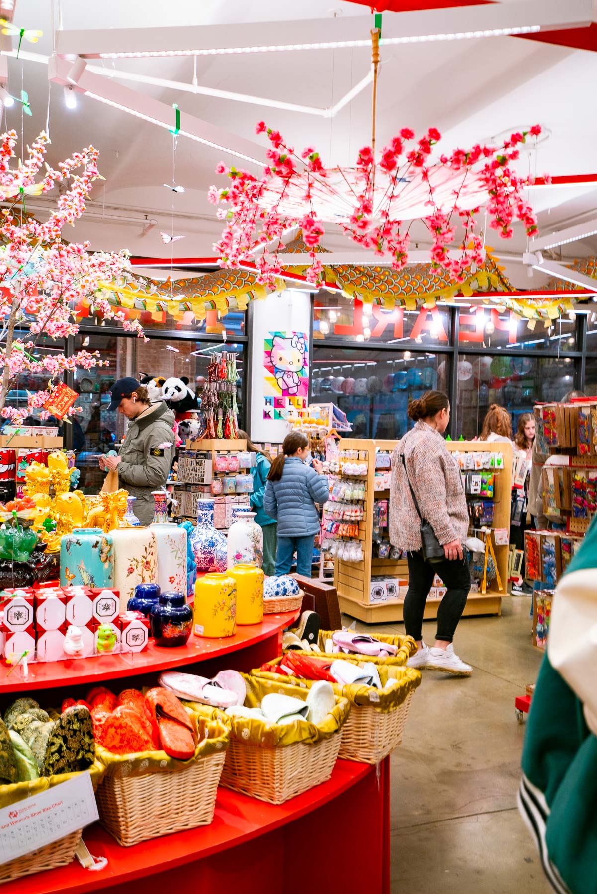 Crowds shopping at the Chelsea Market Pearl River Mart, one of the best stores at the Chelsea Market