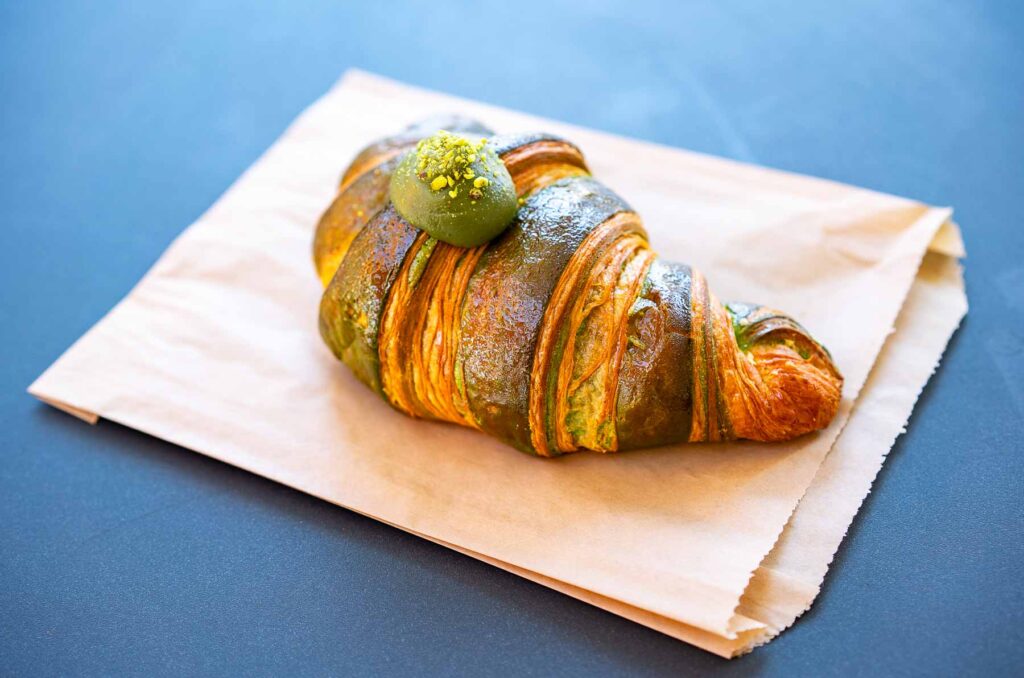 Pistachio Cream Croissant from Mille Feuille Bakery in the West Village